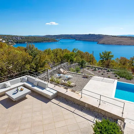 Luxury Ostro With Pool & Krk Bridge View * Kraljevica