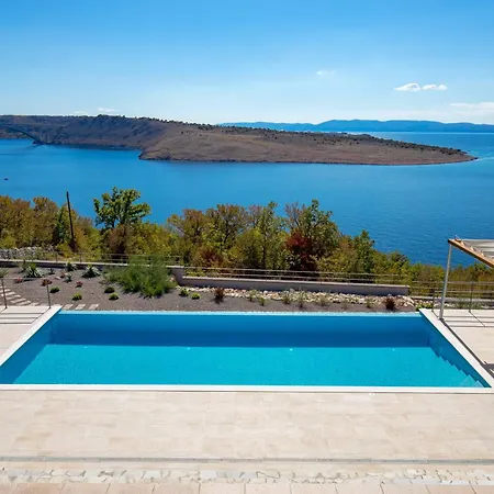 Luxury Ostro With Pool & Krk Bridge View