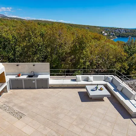 Luxury Ostro With Pool & Krk Bridge View Вилла