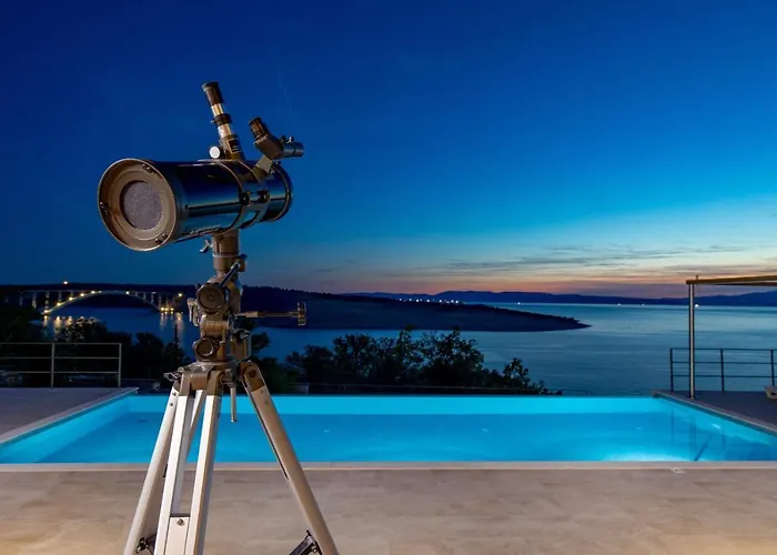 Luxury Ostro With Pool & Krk Bridge View Kraljevica