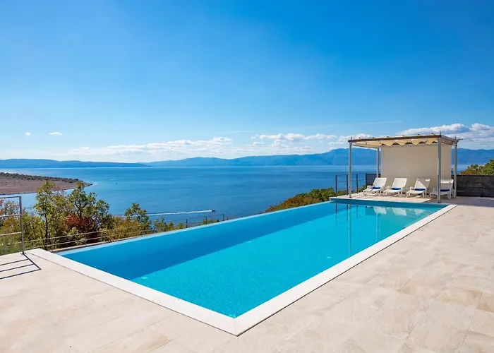 Вилла Luxury Ostro With Pool & Krk Bridge View Кральевица