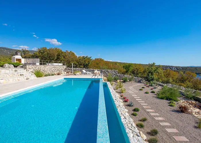 Вилла Luxury Ostro With Pool & Krk Bridge View *