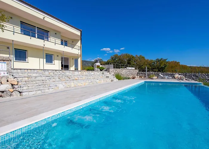 Luxury Ostro With Pool & Krk Bridge View Вилла Кральевица