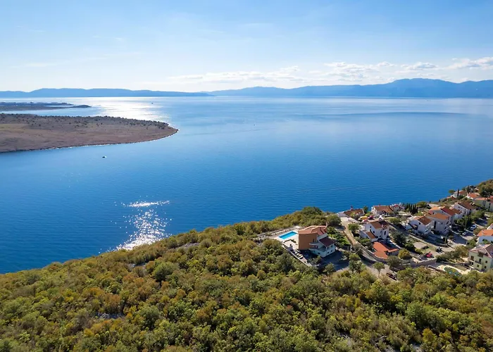 Luxury Ostro With Pool & Krk Bridge View